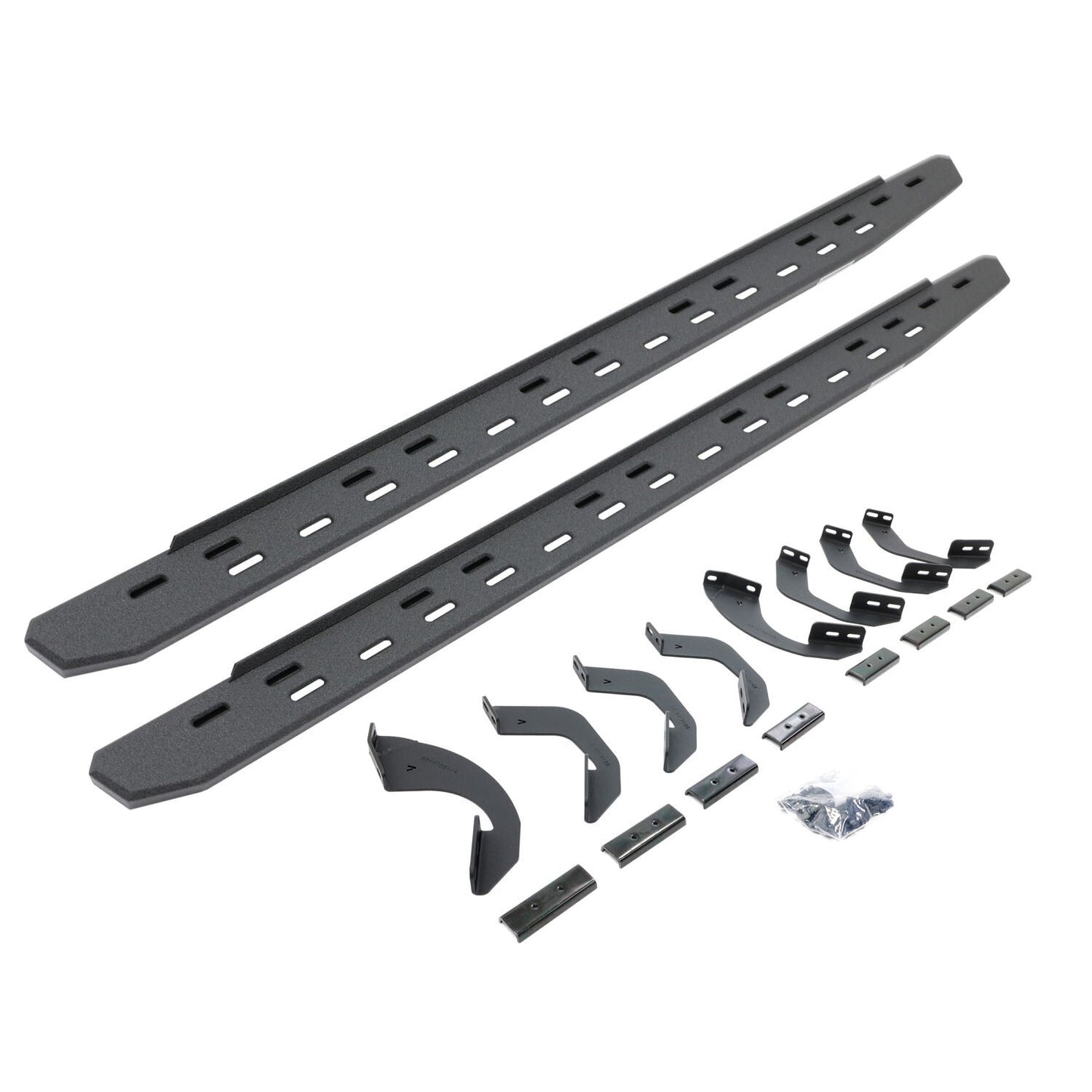 RB30 Slim Line Running Boards with Mounting Bracket Kit Protective Bedliner Coating 2022-2026 Toyota Tundra Go Rhino
