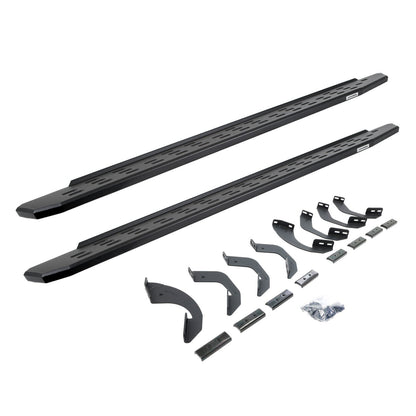 RB30 Running Boards with Mounting Bracket Kit Textured Black 2022-2025 Toyota Tundra Go Rhino