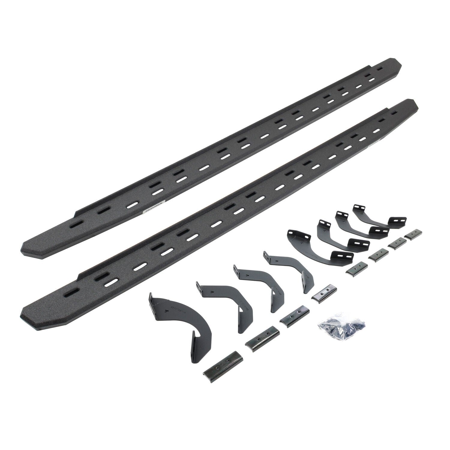 RB30 Slim Line Running Boards with Mounting Bracket Kit Protective Bedliner Coating 2022-2025 Toyota Tundra Go Rhino