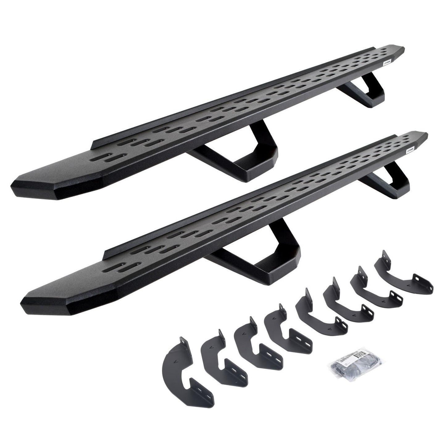 RB30 Running Boards with Brackets, 2 Pairs Drop Steps Kit Textured Black 2023-2026 Toyota Sequoia Go Rhino