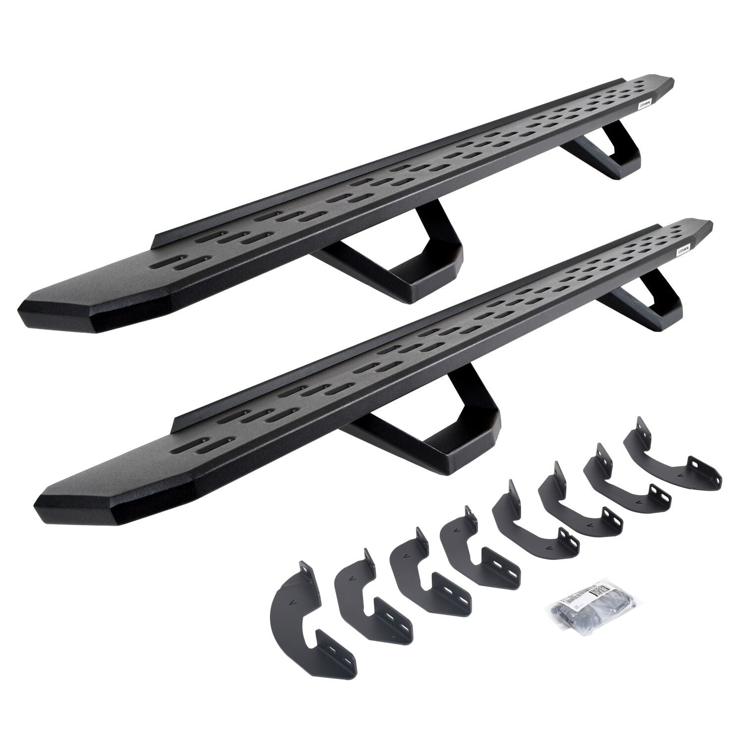 RB30 Running Boards with Brackets, 2 Pairs Drop Steps Kit Textured Black 2023-2026 Toyota Sequoia Go Rhino