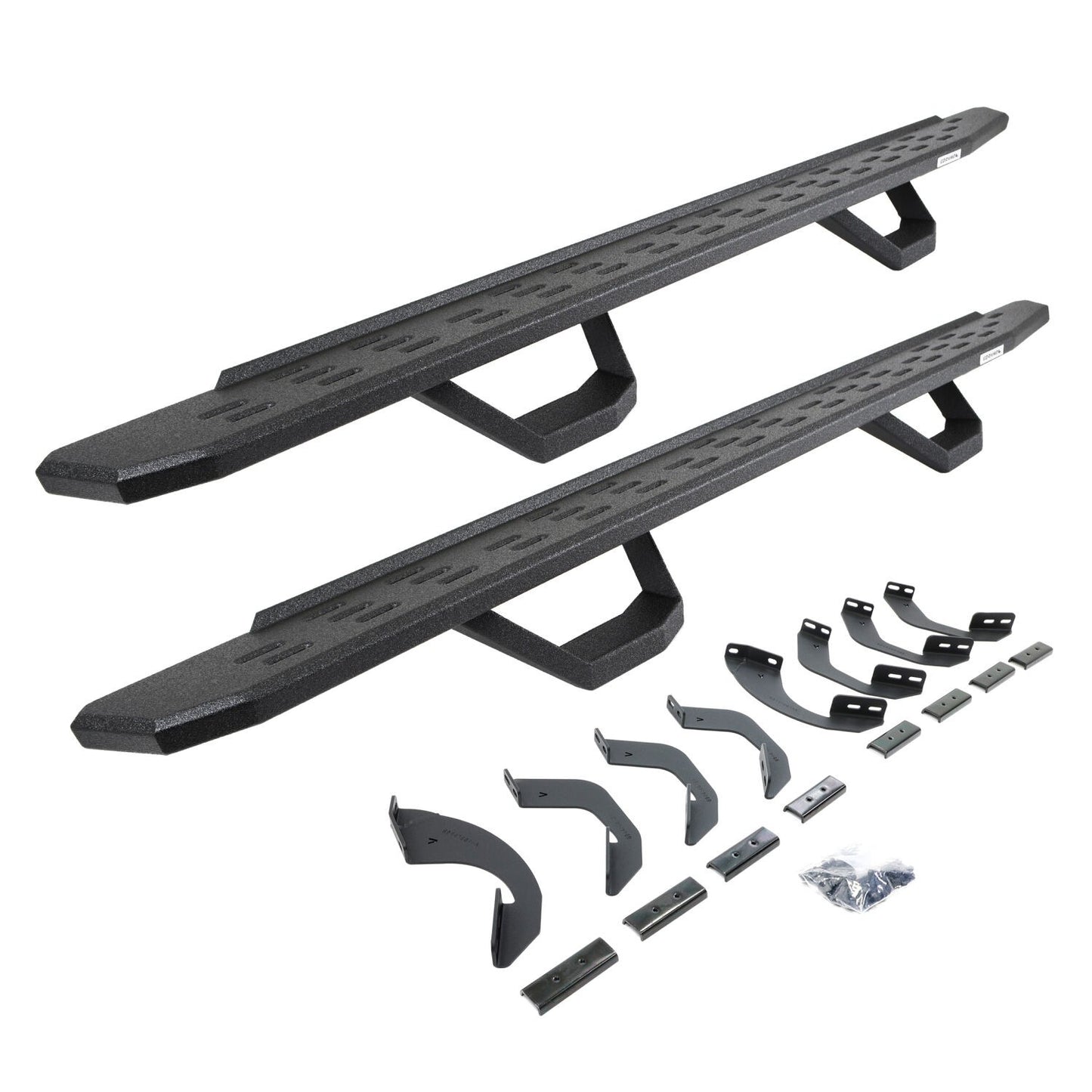 RB30 Running Boards with Mounting Bracket Kit Textured Black 2023-2026 Toyota Sequoia Go Rhino