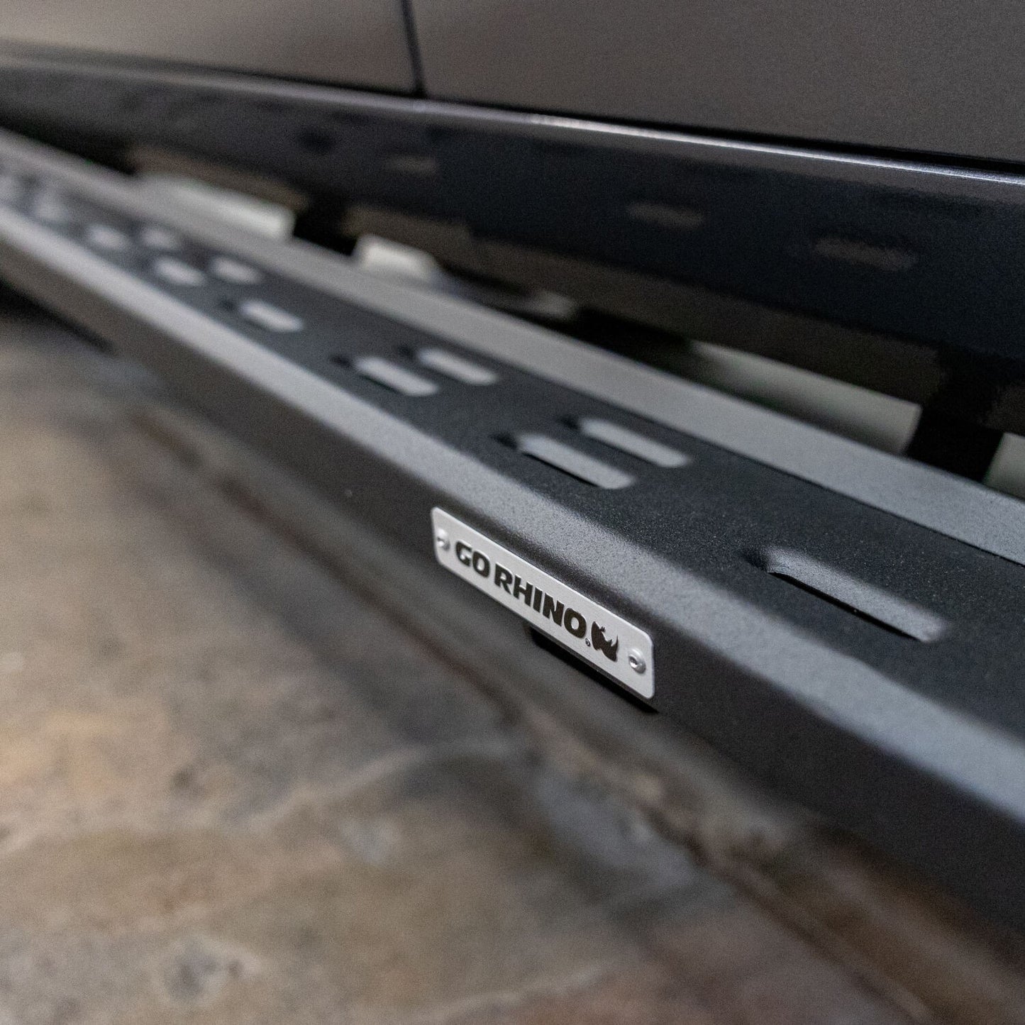 RB30 Slim Line Running Boards with Bracket Kit Textured Black 2023-2026 Toyota Sequoia Go Rhino