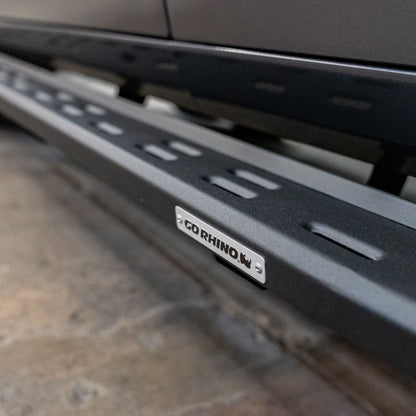 RB30 Slim Line Running Boards with Bracket Kit Textured Black 2023-2026 Toyota Sequoia Go Rhino
