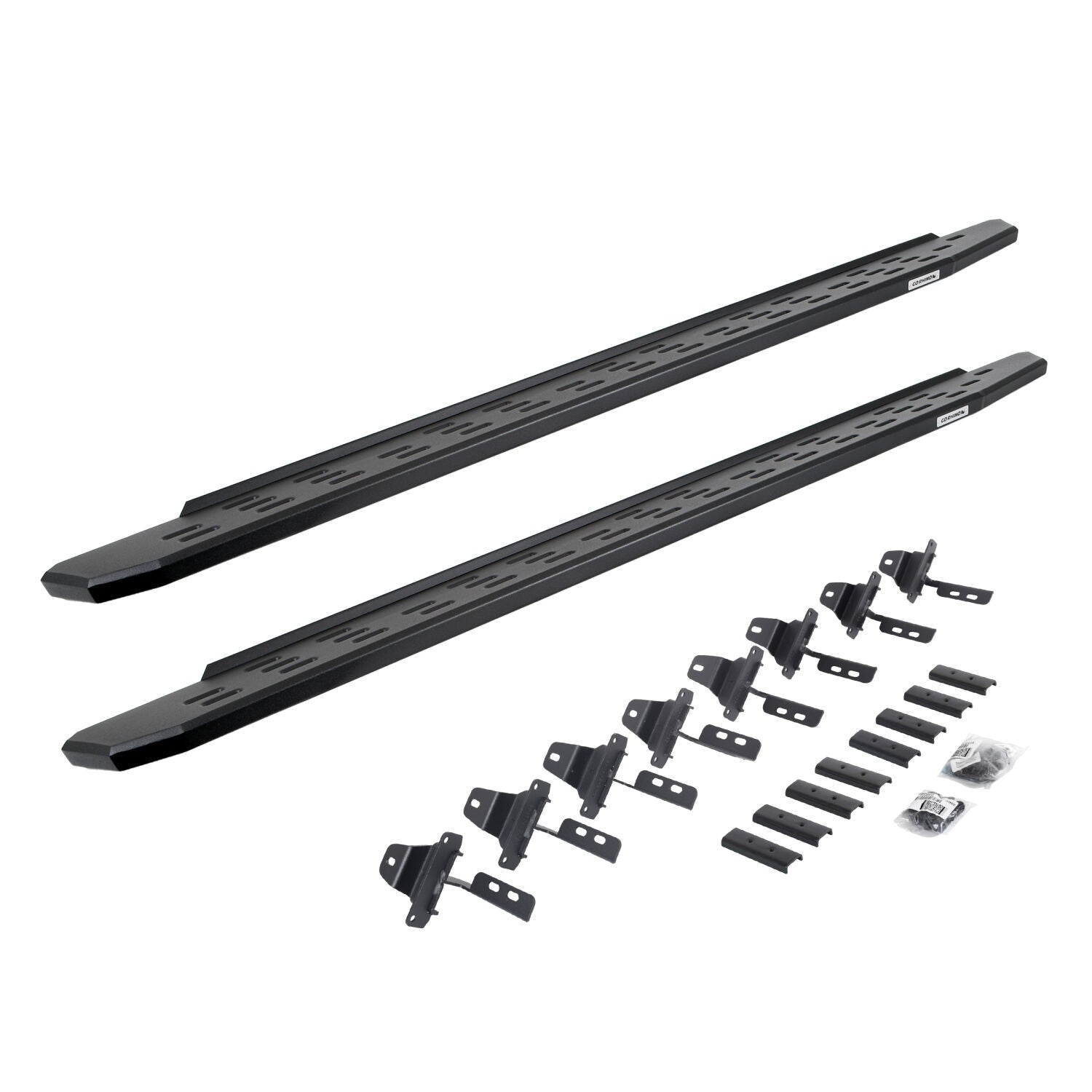 RB30 Running Boards with Mounting Bracket Kit Textured Black 2020-2025 Jeep Gladiator Go Rhino