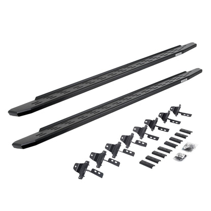 RB30 Running Boards with Mounting Bracket Kit Textured Black 2020-2025 Jeep Gladiator Go Rhino