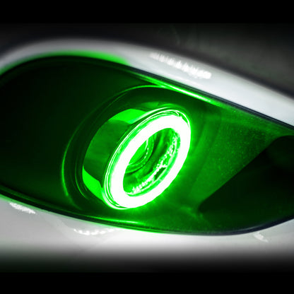 Oracle 13-14 Ford Mustang GT500 Surface Mount LED Fog Light Halo Kit - Green