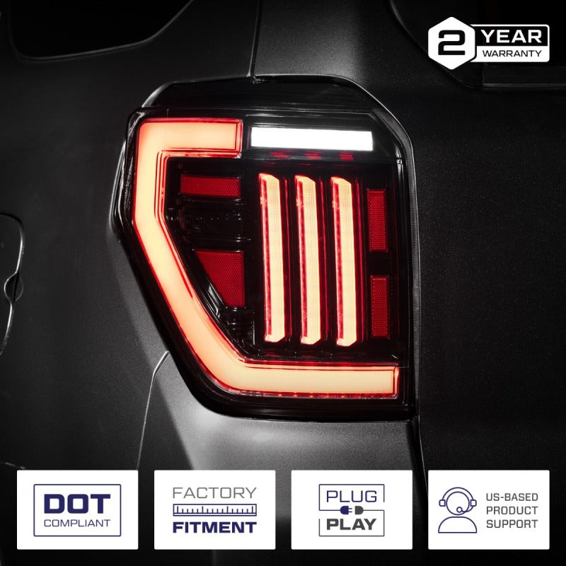 Form Lighting 2010-2024 Toyota 4Runner LED Tail Lights Red (Pair)