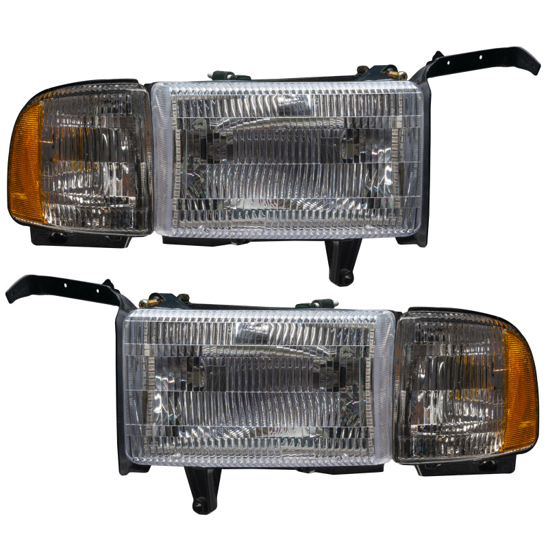 Oracle 94-02 Dodge Ram Pre-Assembled Halo Headlights - ColorSHIFT w/ Simple Controller