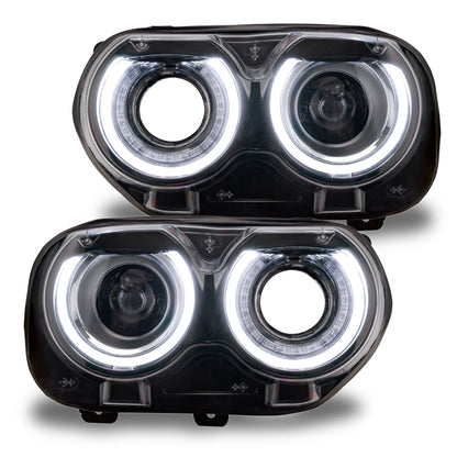 Oracle 15-21 Dodge Challenger RGB+W Headlight DRL Kit - ColorSHIFT w/ Simple Controller