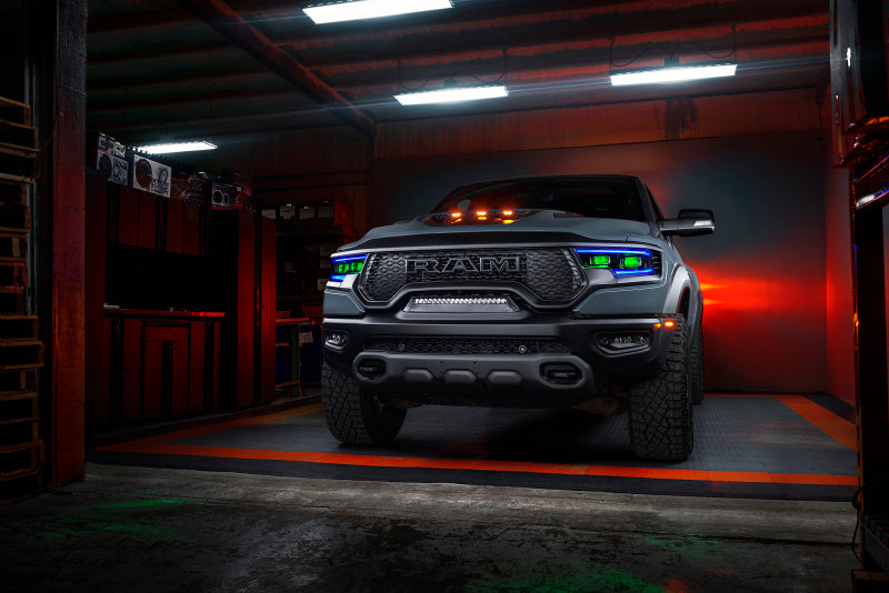 Oracle 19-21 RAM 1500 RGB Headlight Demon Eye Kit - LED Projector - w/o Controller