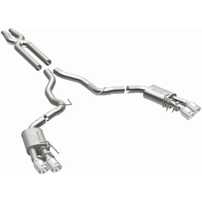 MagnaFlow SYS Cat-Back 2018 Ford Mustang GT 5.0L Competition Dual Exit Polished 4in Tips