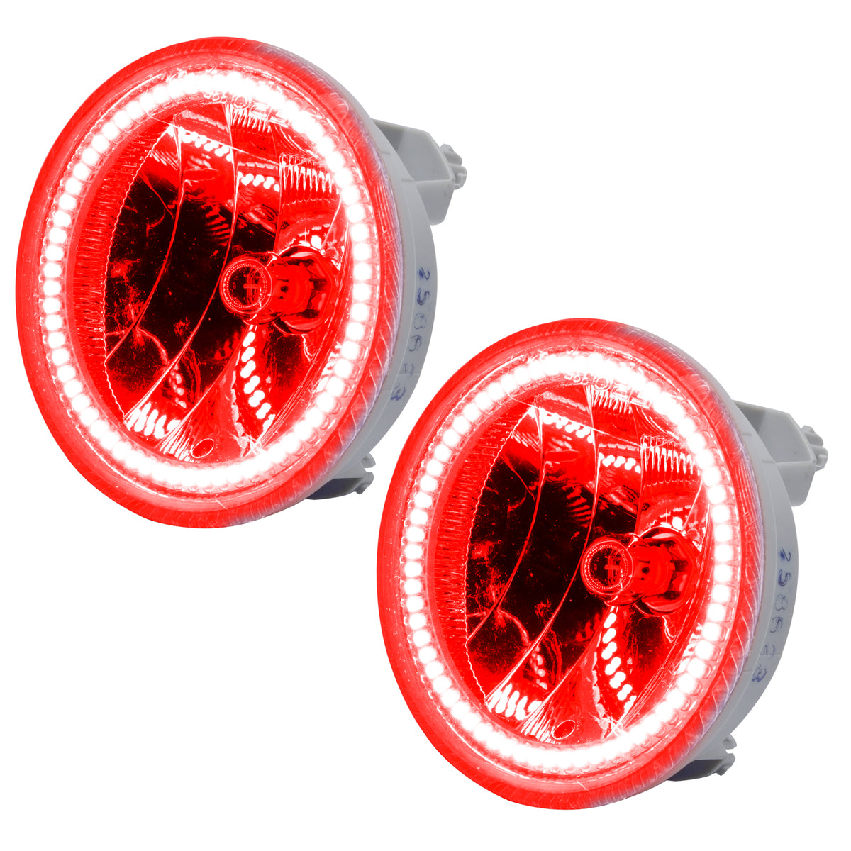2010-2013 Chevrolet Camaro Pre-Assembled LED Halo Fog Lights - (Non-RS) - Red