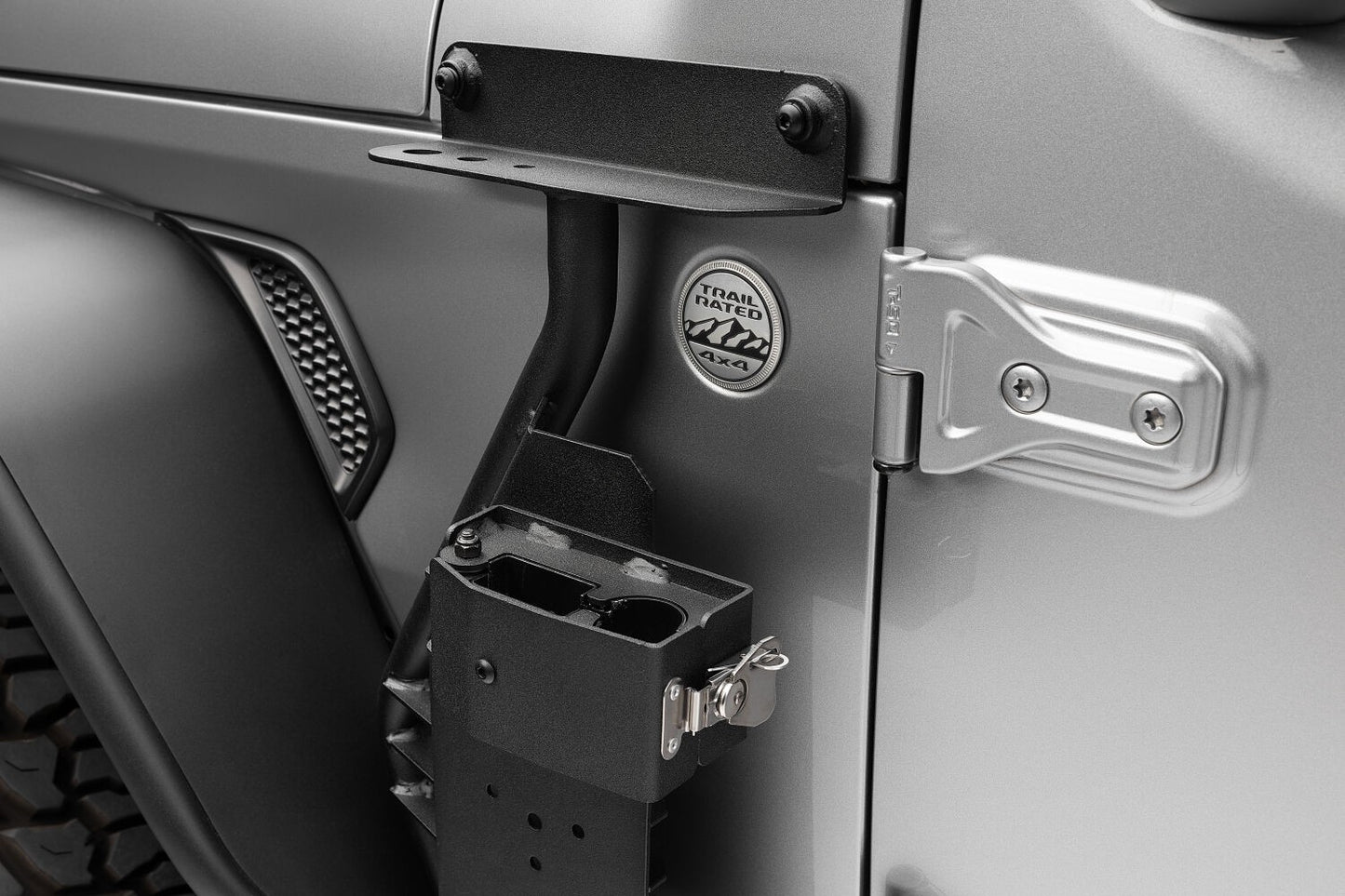 Exterior Jack Mount Textured Black 2018-2026 Jeep Wrangler JL 2/4 Door 2020-2025 Jeep Gladiator Go Rhino