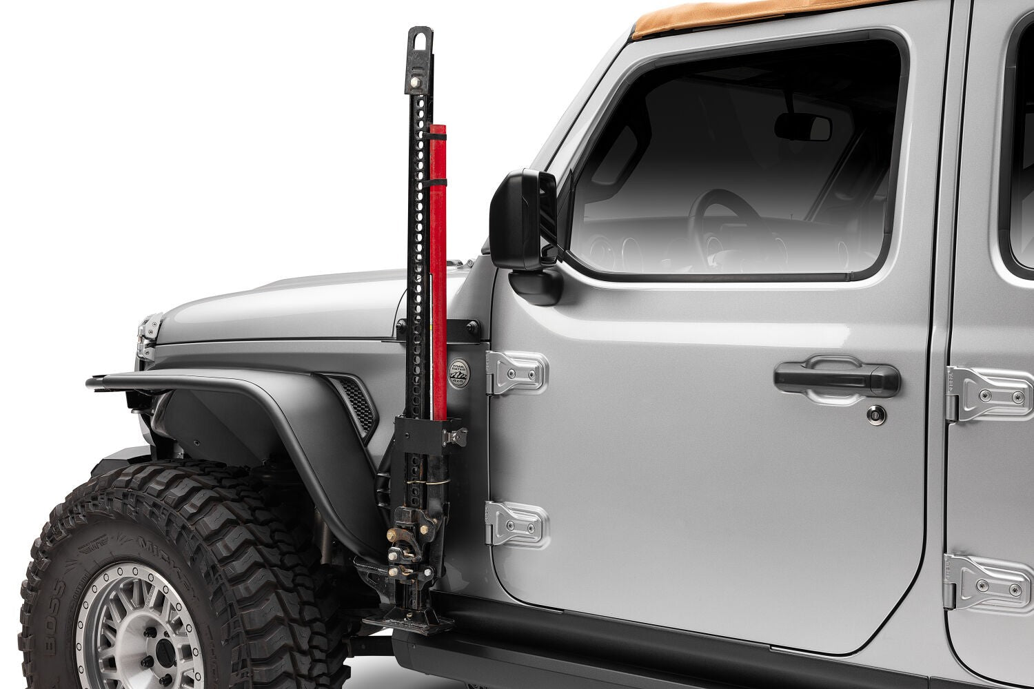 Exterior Jack Mount Textured Black 2018-2026 Jeep Wrangler JL 2/4 Door 2020-2025 Jeep Gladiator Go Rhino