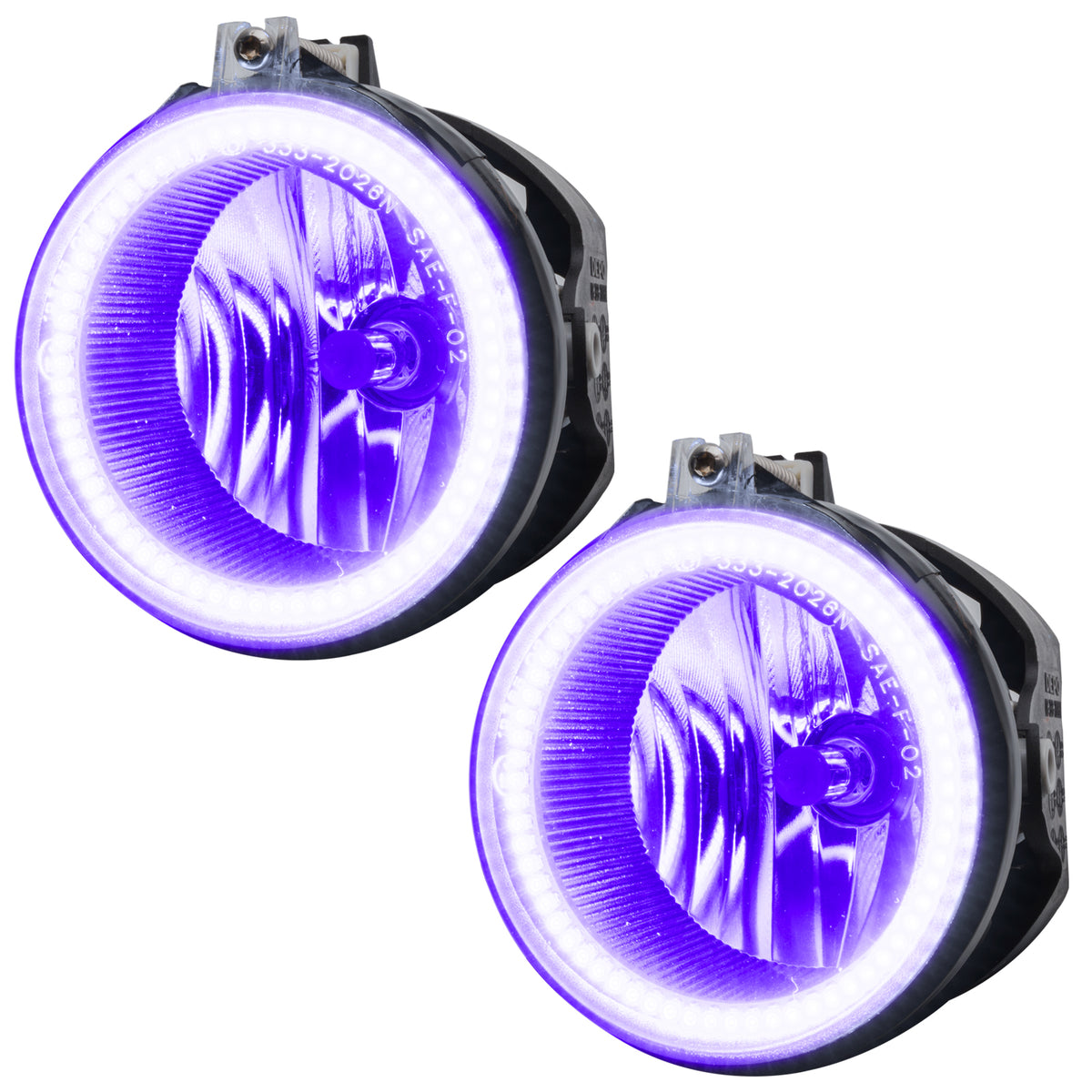 2008-2010 Dodge Challenger Pre-Asm Halo Fog Lights - (HID Equipped) - UV/Purple
