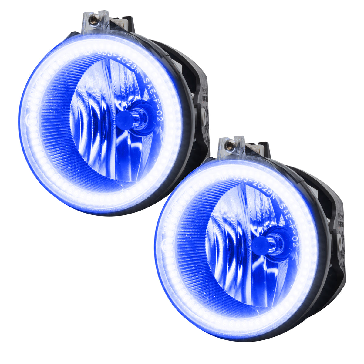 2006-2009 Dodge Charger Pre-Assembled LED Halo Fog Lights - Blue