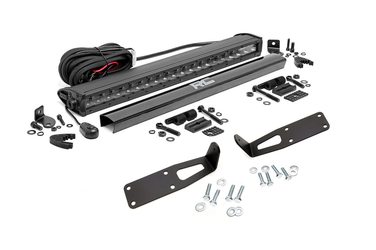 LED Light Kit | Bumper Mount | 20" Black Single Row | Ram 2500 (03-18)/3500 (03-18) 