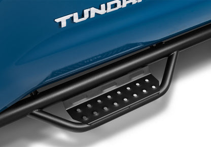 Nerf Step RS Bar Cab Length (2 Steps per Side) 2007-2021 Toyota Tundra 5 Foot 6 Inch Bed CrewMax Textured Black NFab