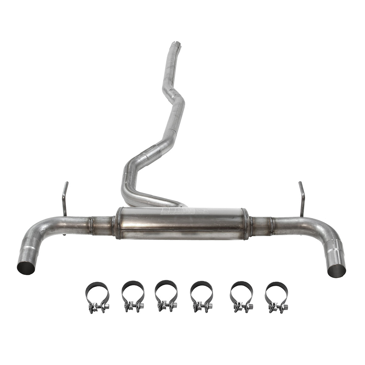 Flow Fx Cat-Back Exhaust System Fits 2014-2022 Jeep Cherokee 3.2-Liter, Flow Fx Cat-Back 2.5-Inch Stainless Steel Exhaust System, 3.5-Inch Black Ceramic Tips, Dual Out Rear Exit Flowmaster