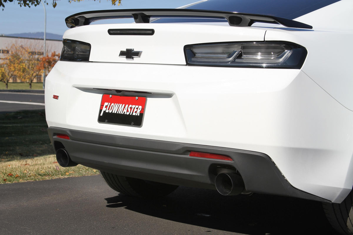 Flow Fx Axle-Back Exhaust System Fits 2016-2024 Chevrolet Camaro SS With 6.2L Engine Aggressive To Moderate Sound Flowmaster