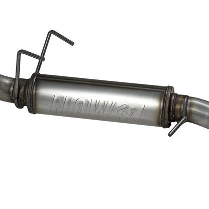 Flow Fx Axle-Back Exhaust System Fits 2011-2014 Ford Mustang 3.7-Liter, Flow Fx Axle-Back 2.5-Inch Stainless Steel Exhaust System, 4.0-Inch Black Ceramic Tips, Dual Out Rear Exit Flowmaster