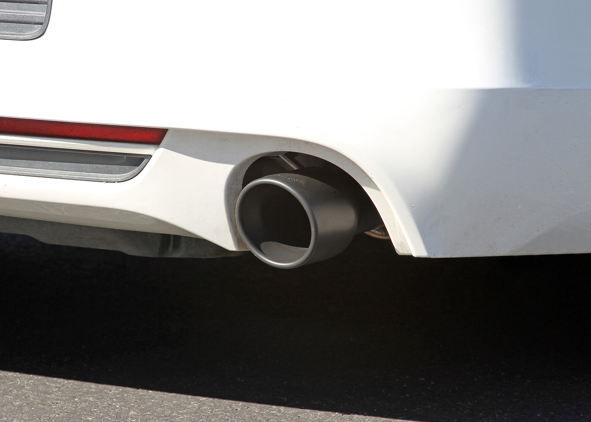 Flow Fx Axle-Back Exhaust System Fits 2011-2014 Ford Mustang 3.7-Liter, Flow Fx Axle-Back 2.5-Inch Stainless Steel Exhaust System, 4.0-Inch Black Ceramic Tips, Dual Out Rear Exit Flowmaster