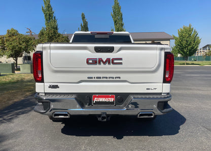 Flow Fx Cat-Back Exhaust System Fits 2019-2023 Silverado/Sierra 1500 6.2L V8 Flow Fx 3.5 Inch To Dual 2.5 Inch Cat-Back, Dual Rear Exit, Stainless Steel Exhaust System Flowmaster