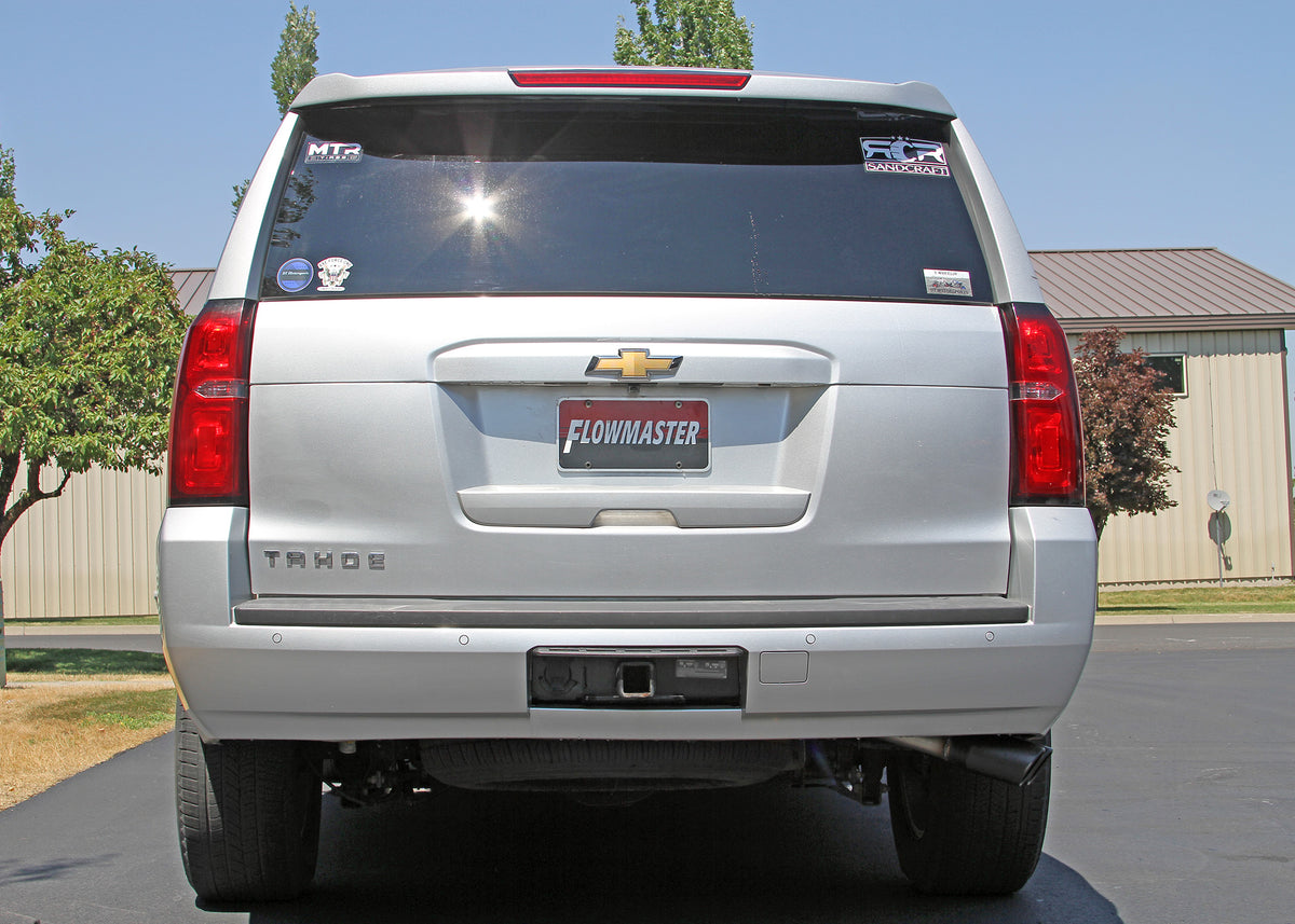 Flow Fx Cat-Back Exhaust System Fits 2015-2020 GM Tahoe/Yukon 5.3L, Flow Fx Cat-Back, Dual Out Same Side Exit, Stainless Steel Exhaust System Flowmaster
