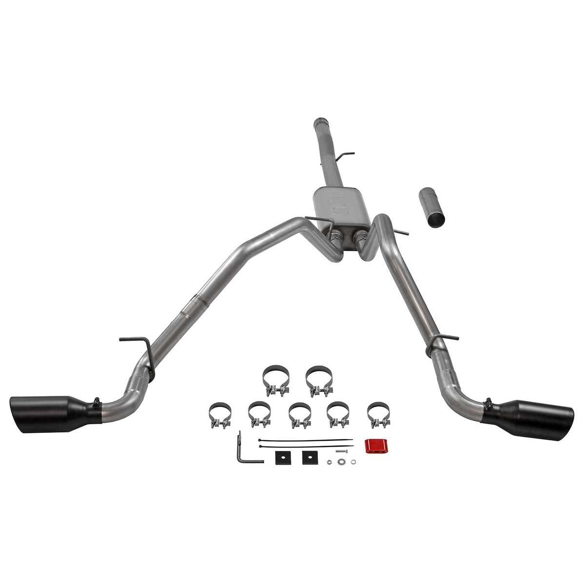 Flow Fx Cat-Back Exhaust System Fits 2011-2018 GM 1500 6.2-Liter Cat-Back, Dual Side Exit, Stainless Steel Exhaust System Flowmaster