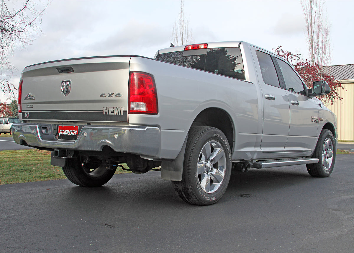 Flow Fx Cat-Back Exhaust System Fits 2009-2024 Dodge Ram 1500 (19-24 1500 Classic) 4.7/5.7-Liter, Flow Fx Cat-Back, Dual Same Side Out Exit, Stainless Steel Exhaust System Flowmaster