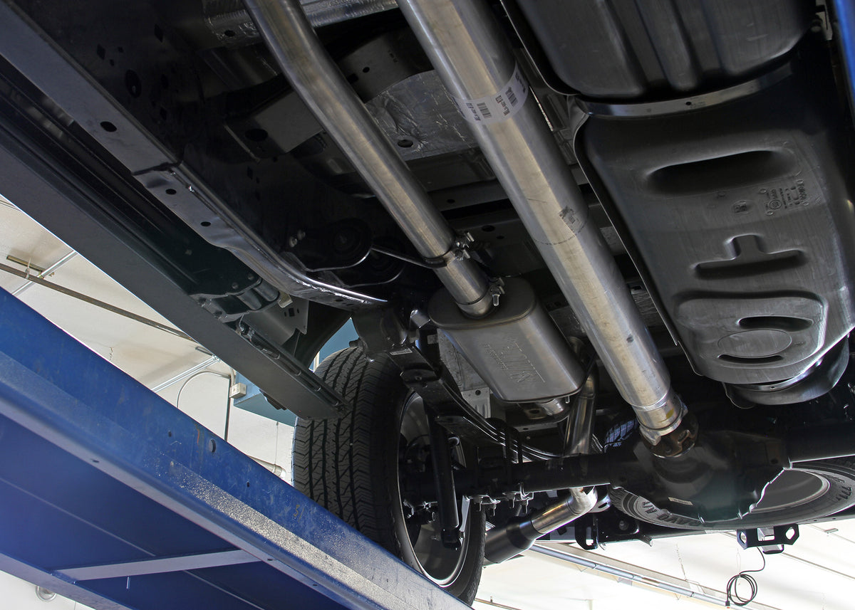 Flow Fx Cat-Back Exhaust System Fits 2021-2025 Ford F-150 2.7, 3.5, 5.0-Liter, Flow Fx Cat-Back 3.00-Inch Stainless Steel Exhaust System, Single Out Side Exit Flowmaster