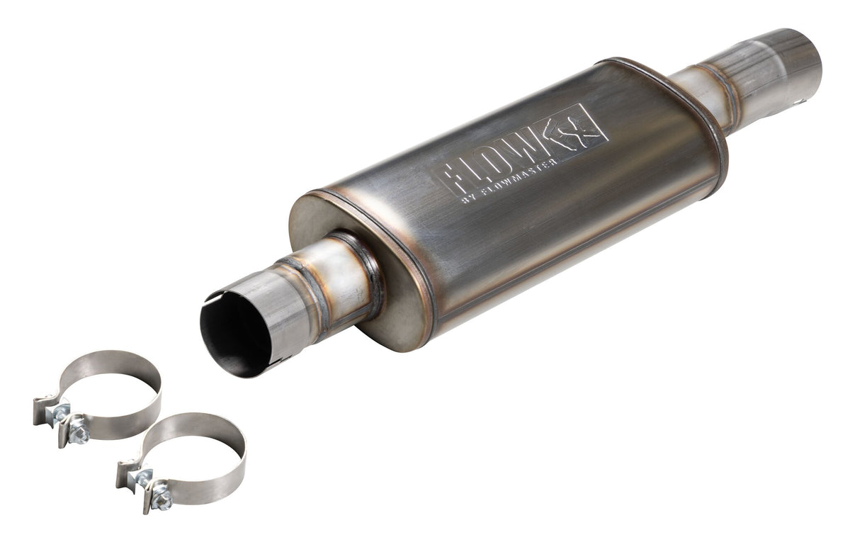 Flow Fx Direct Fit Muffler Fits 20-26 GM 2500Hd/3500Hd 6.6L Gas Engine Ffx Direct Fit Muffler Exhaust System, 409 Stainless Steel Flowmaster