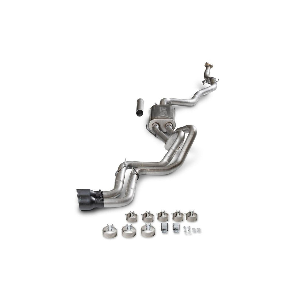 Flow Fx Cat-Back Exhaust System Fits 2024-2025 Toyota Tacoma 2.4-Liter, All Wheelbases, Flowfx Dual Out Same Side Cat-Back Exhaust System, Stainless Steel – Moderate Sound Flowmaster