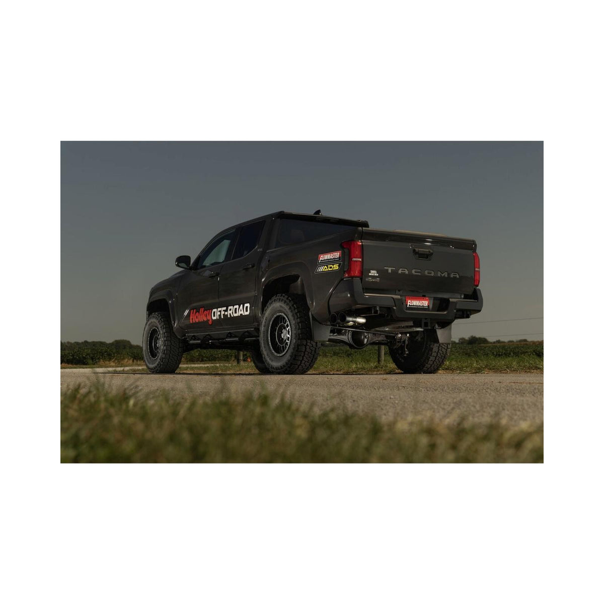 Flow Fx Cat-Back Exhaust System Fits 2024-2025 Toyota Tacoma 2.4-Liter, All Wheelbases, Flowfx Dual Out Same Side Cat-Back Exhaust System, Stainless Steel – Moderate Sound Flowmaster