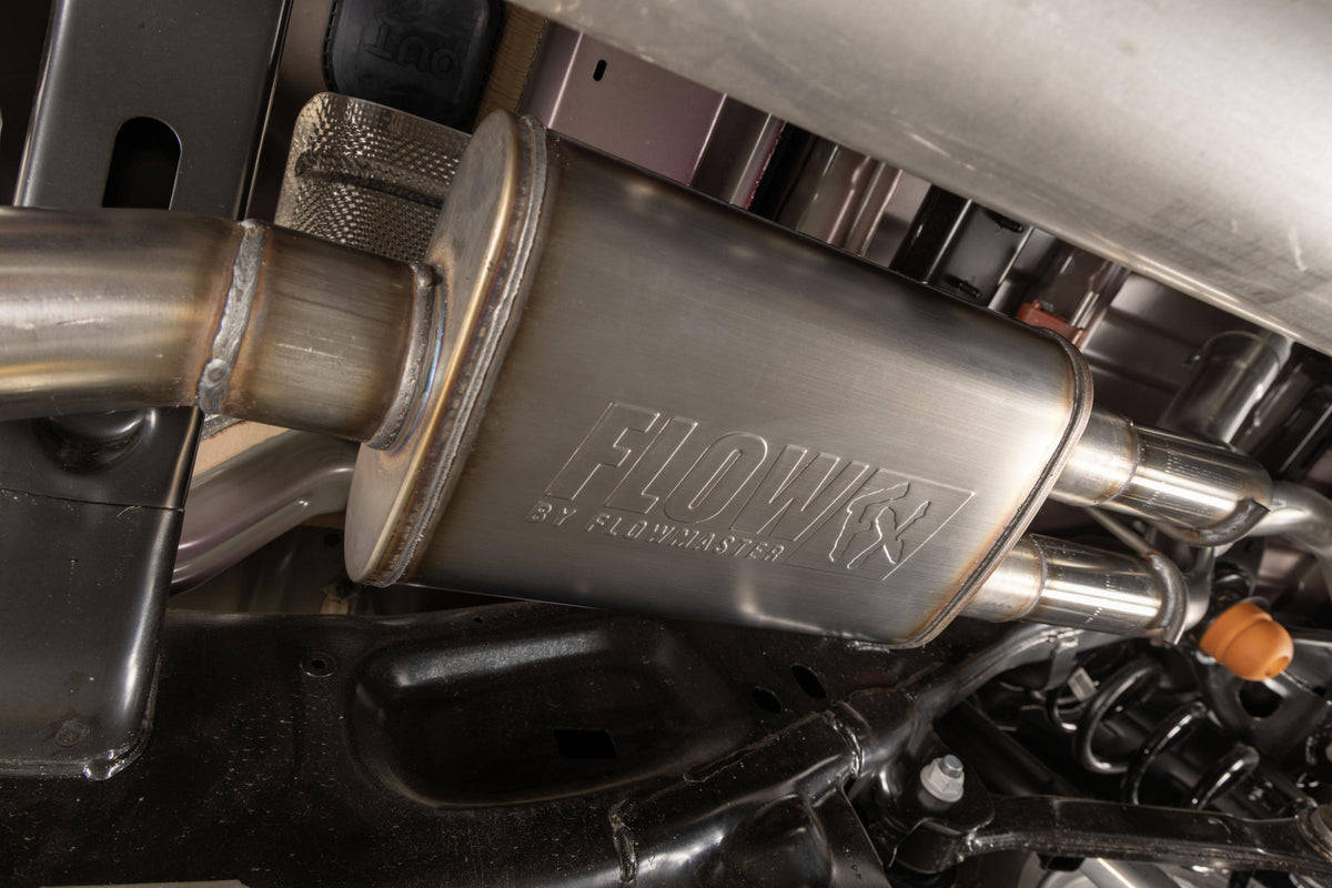 Flow Fx Direct Fit Muffler Fits 2025 2026 Ram 1500 3.0L Standard Output, Flowfx Direct-Fit Muffler Exhaust System, 409 Stainless Steel Flowmaster