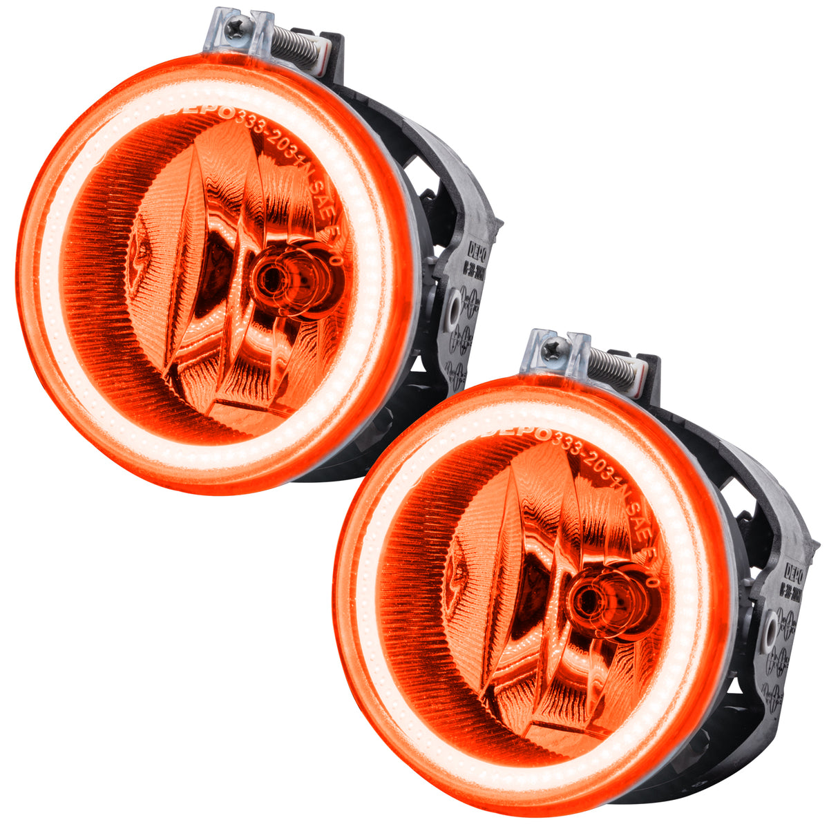 2010 Dodge Charger Pre-Assembled LED Halo Fog Lights - Amber