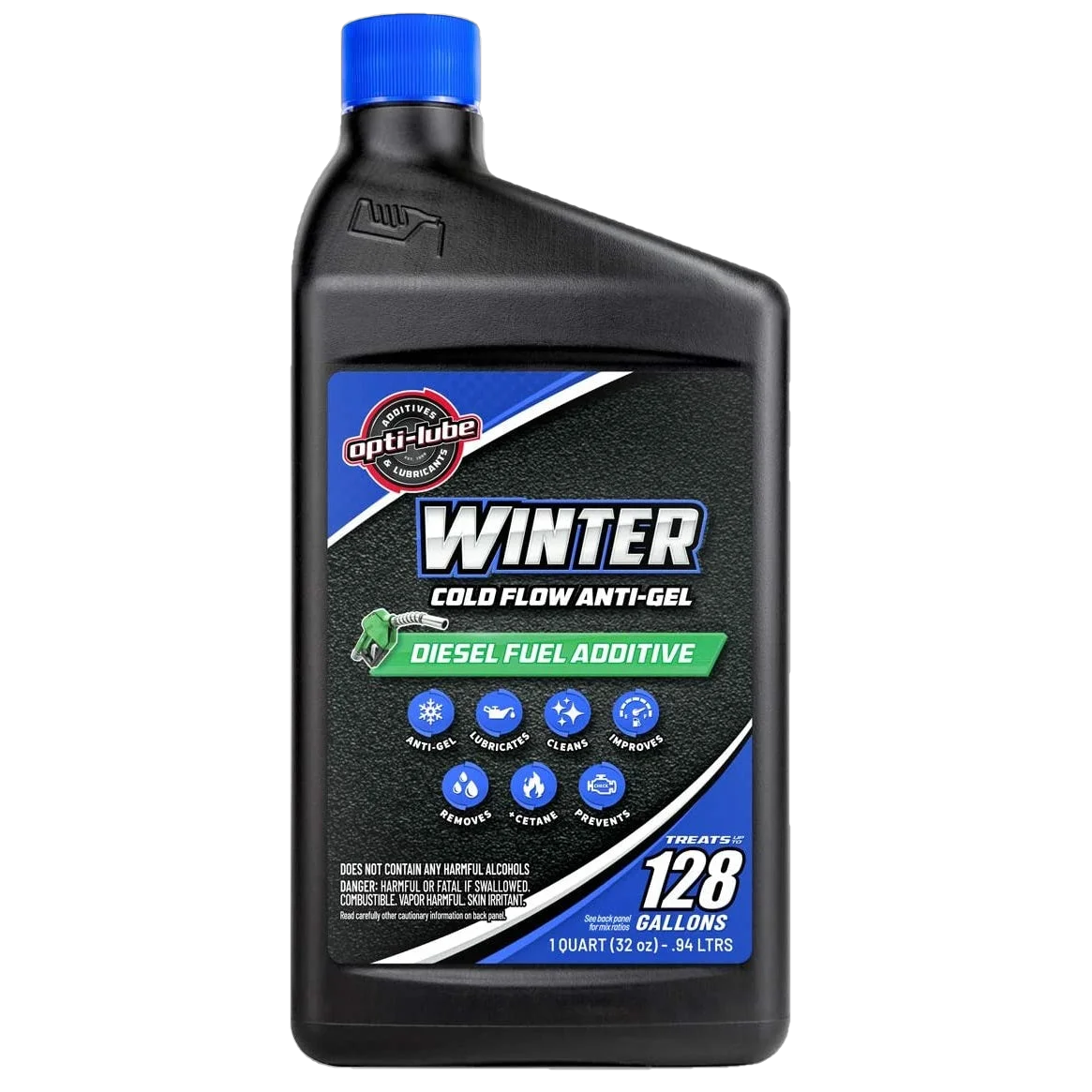 Opti-Lube Winter Anti-gel Diesel Fuel Additive: Quart, Treats up to