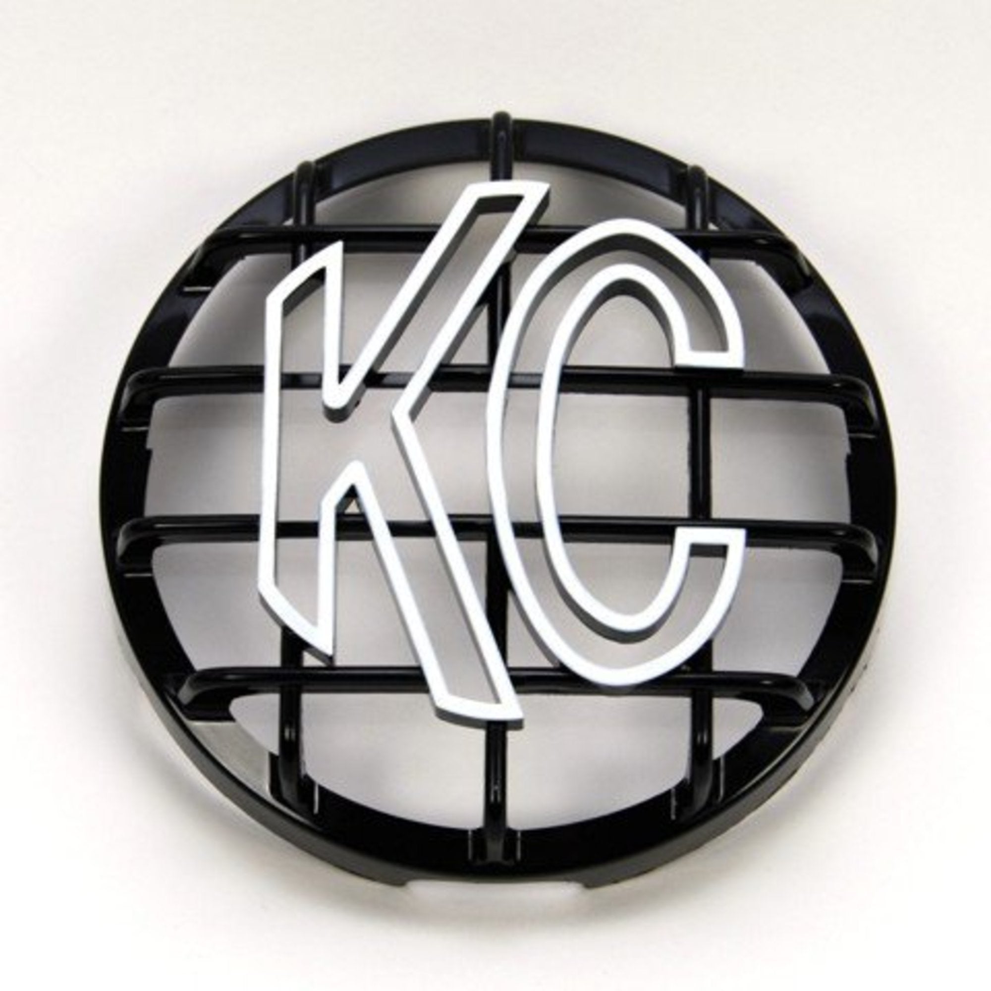 Stone Guard 6 Inch KC Plastic Black/White Each KC HiLiTES