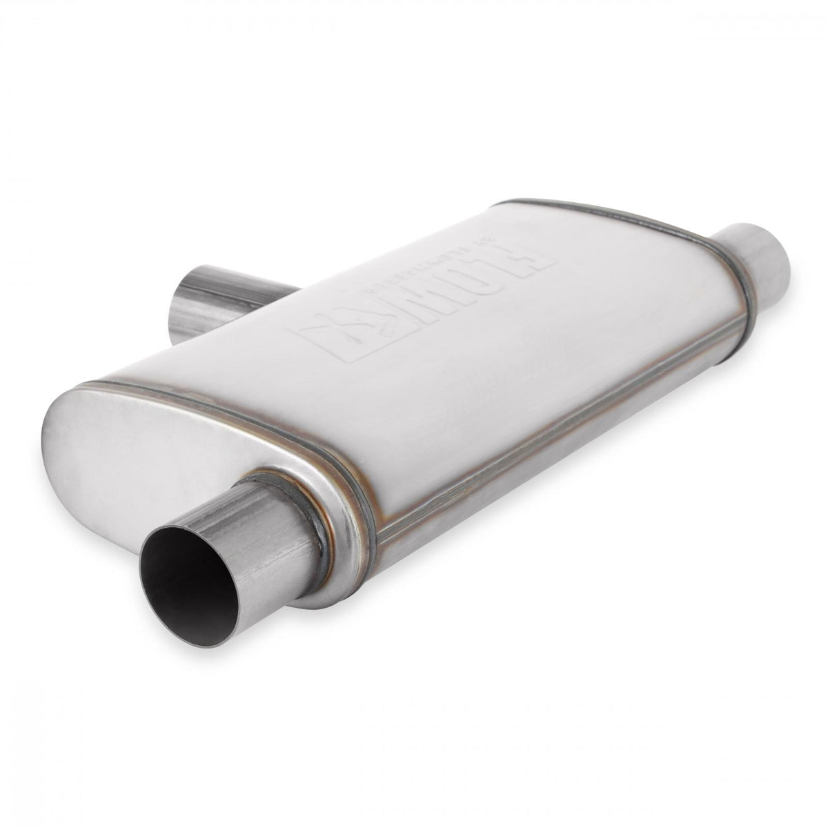 Flow Fx Muffler Flow Fx Muffler 2.5 In/Out Oval Body Transverse Moderate Sound Stainless Steel Flowmaster