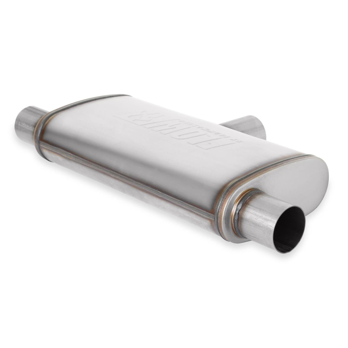 Flow Fx Muffler Flow Fx Muffler 2.5 In/Out Oval Body Transverse Moderate Sound Stainless Steel Flowmaster