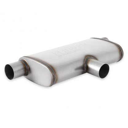 Flow Fx Muffler Flow Fx Muffler 2.5 In/Out Oval Body Transverse Moderate Sound Stainless Steel Flowmaster