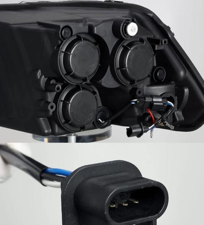 AlphaRex 09-18 Dodge Ram 1500HD PRO-Series Projector Headlights Plank Style Chrome w/Seq Signal/DRL