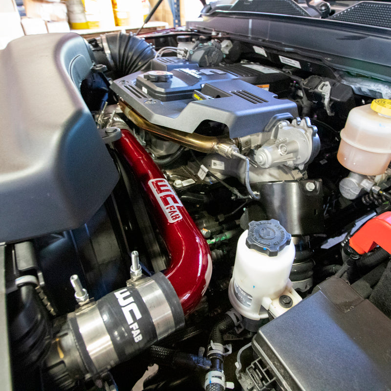 Wehrli 19-24 6.7L Cummins Standard Output (SO) Upper Coolant Pipe - Sparkle Bomber Orange