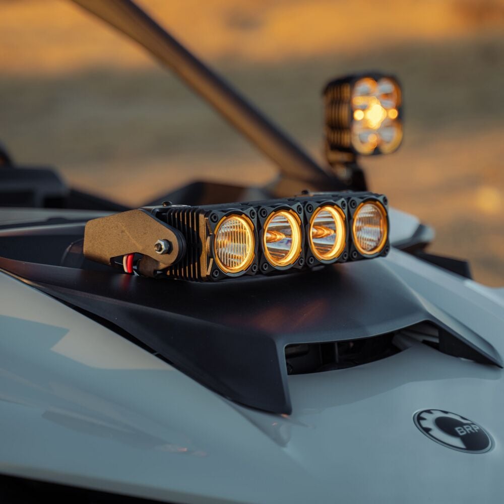 CAN-Am Maverick R Shock Tower Mount (10 Inch Flex Era LED) 2024-2025 KC HiLiTES