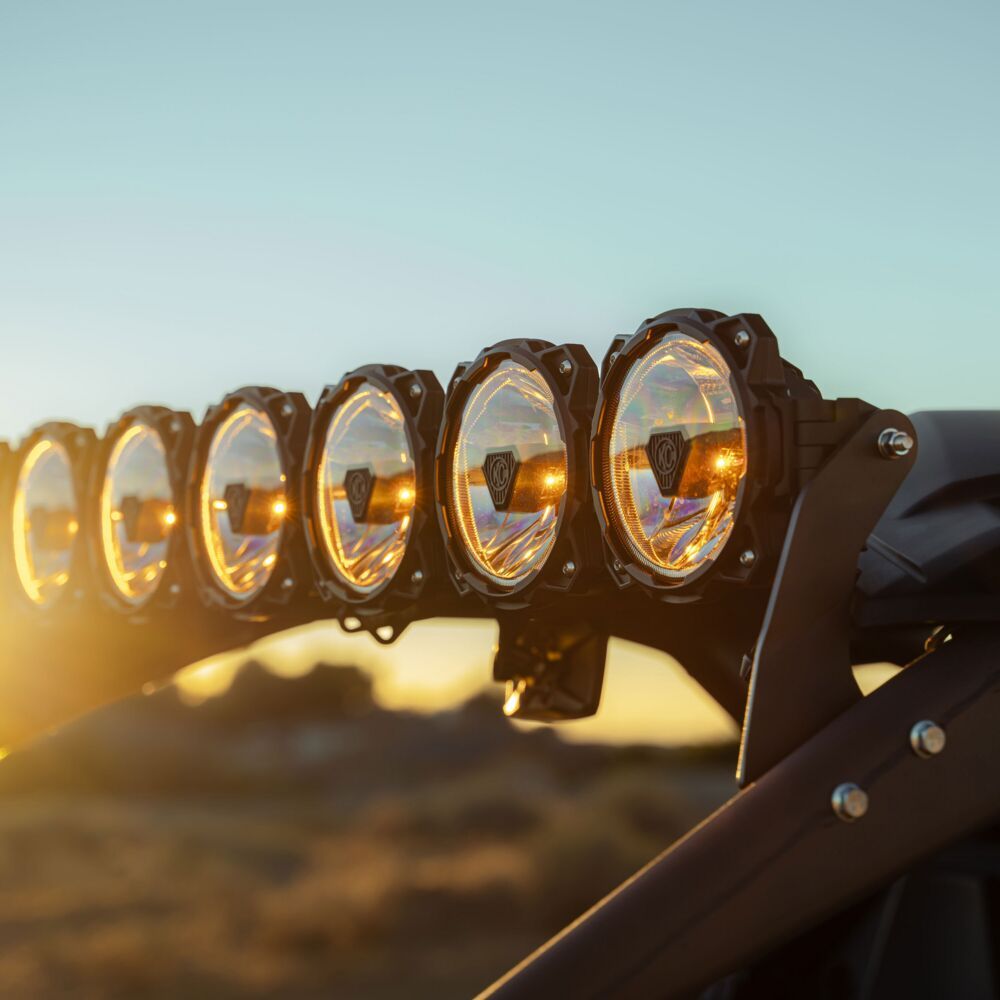 Can-Am Maverick R Overhead Light Mount (7- Light Gravity LED) 2024-2025 KC HiLiTES