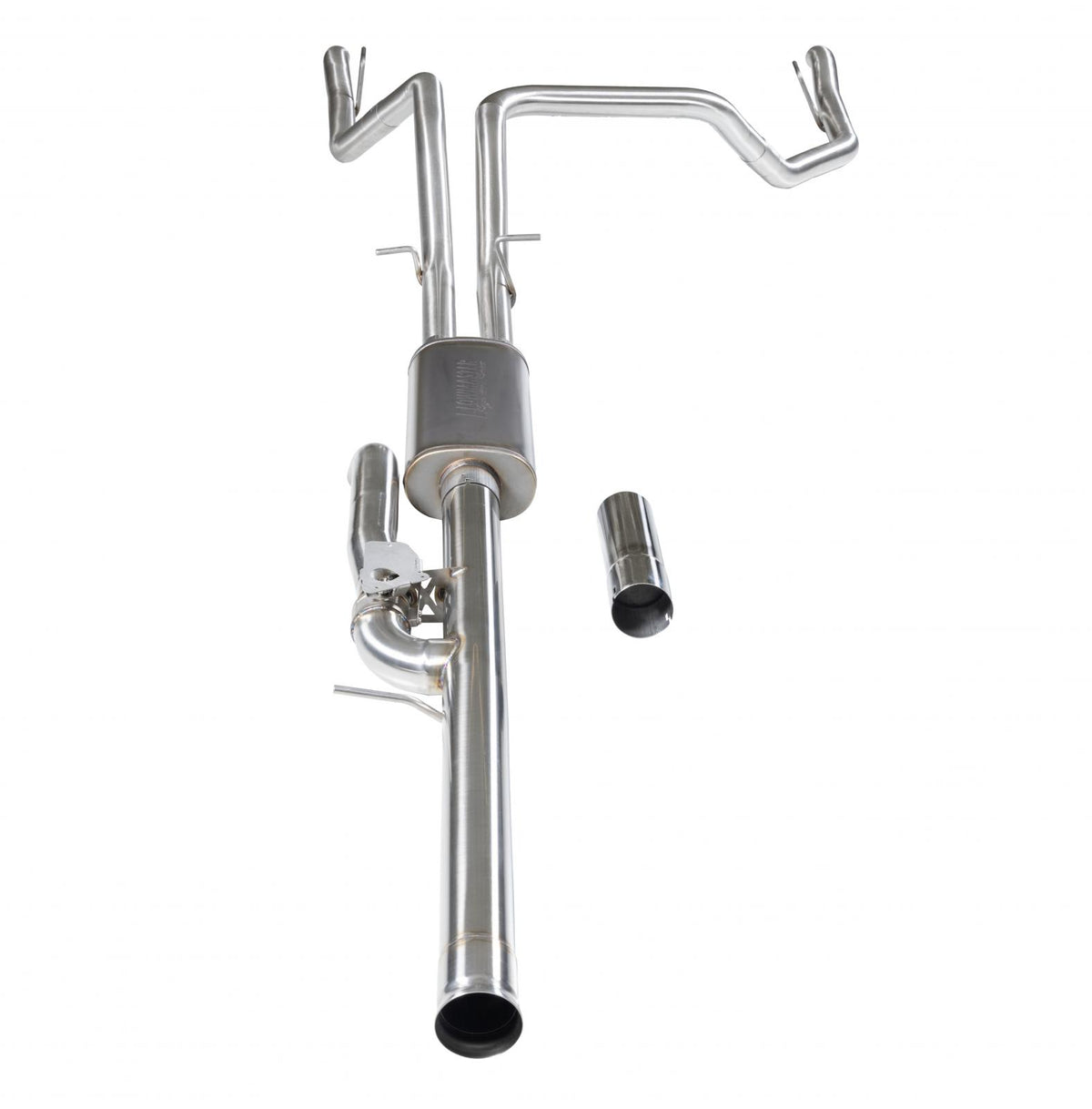 Signature Series Cat-Back Exhaust System Fits 2024-2026 GM 1500 6.2-Liter, Signature Series Cat-Back Exhaust System, With Active Valve, 304 Stainless Steel Flowmaster