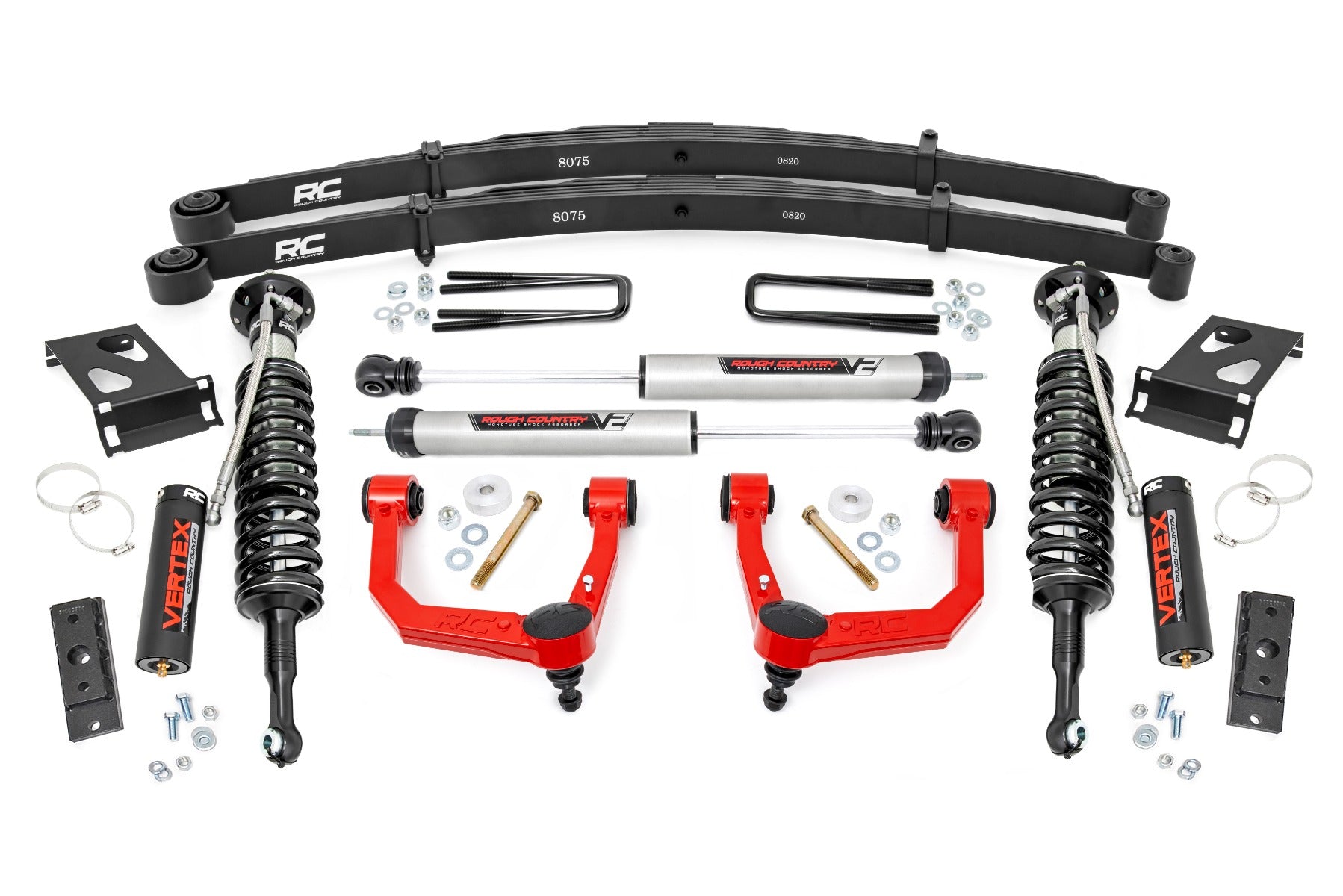 3.5 Inch Lift Kit | Red UCA | Vertex/V2 | Toyota Tacoma 2WD/4WD (2005-2023)