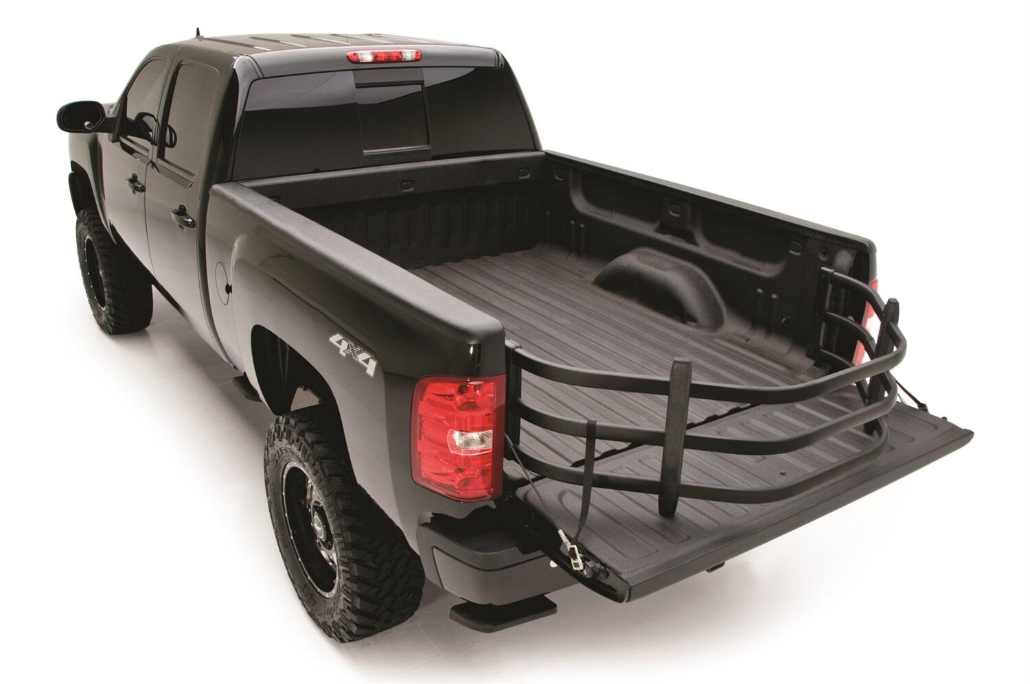 Black BedXtender HD Tailgate Bed Extender Sport Truck Bed Extender For 2007-2018 Silverado/Sierra 1500 (Incl 2019 Silverado LD/Sierra Limited) 2007-2019 Silverado/Sierra 2500/3500 Standard Bed AMP Research