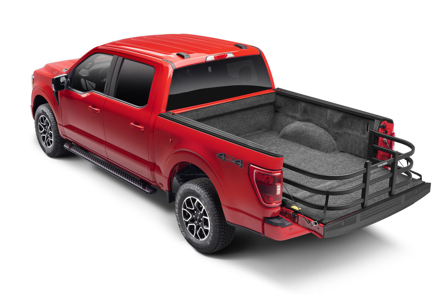Black BedXtender HD Tailgate Bed Extender Max Truck Bed Extender For 2004-2022 Ford F-150 (Excludes 2004 F-150 Heritage) 2005-2008 Lincoln Mark LT 2007-2022 Toyota Tundra Standard Bed AMP Research